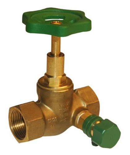 Broen stopventil med aftap muffe/muffe