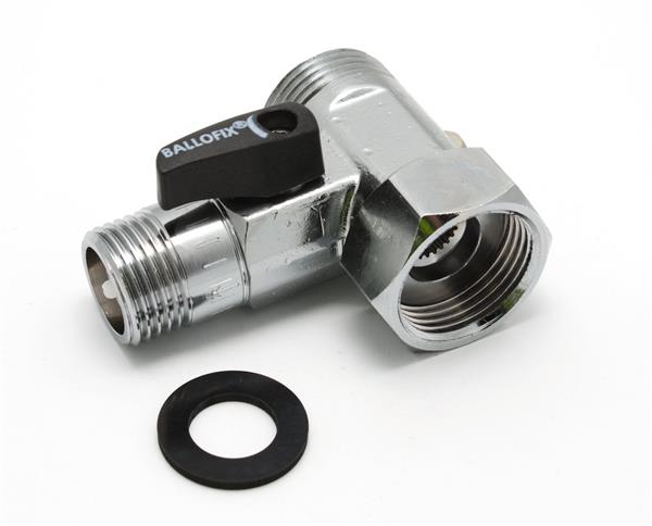 Broen Ballofix T-stykke med afspærring muffe/nippel/nippel