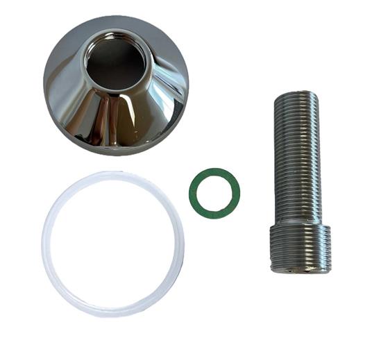 Dansk Rendejern tilgangsstykke med roset nippel/nippel