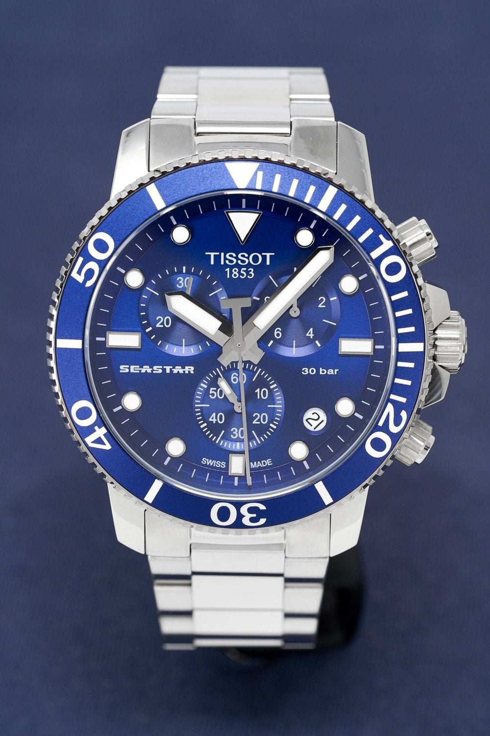 Tissot Chronograph ur Seastar 1000 blå T120.417.11.041.00