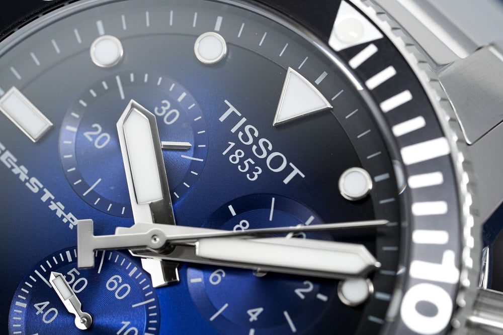 Tissot Chronograph ur Seastar 1000 blå T120.417.11.041.01