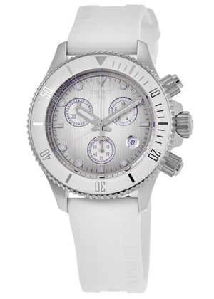 Tissot Seastar 1000 kvarts Chronograph 38mm hvid ur T120.217.17.011.00