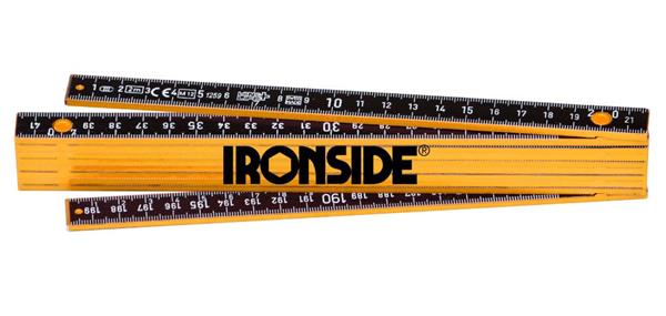 Ironside tommestok gul/sort