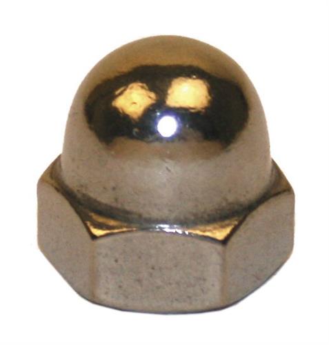 DIN 1587 topmøtrik syrefast A4 - 50stk