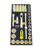 Ironside modul værktøjssortiment topnøglesæt metrisk 1/2", 403mm