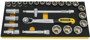 Ironside modul værktøjssortiment topnøglesæt tomme 1/2", 403mm