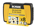 Ironside universalborsæt 4-12 mm 1/4" 6-kant skaft