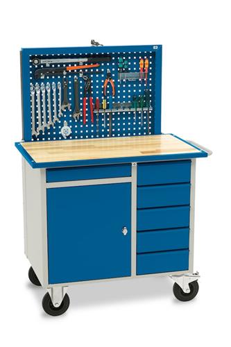 Blika VV-2 værkstedsvogn med elevatortavle