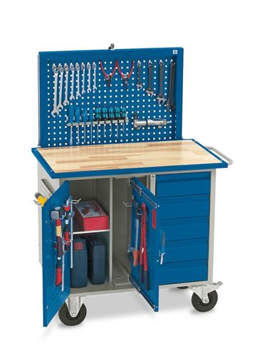 Blika VV3 værkstedsvogn med elevatortavle