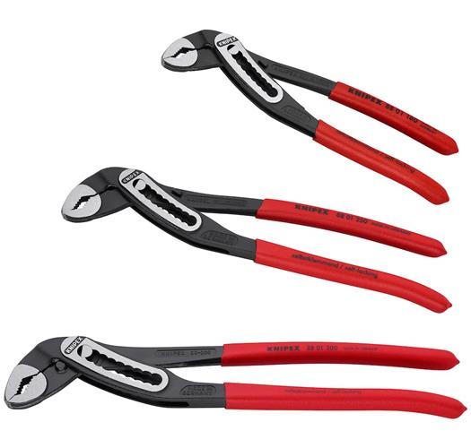 Knipex 8801 Alligator vandpumpetangsæt 180, 250, 300mm