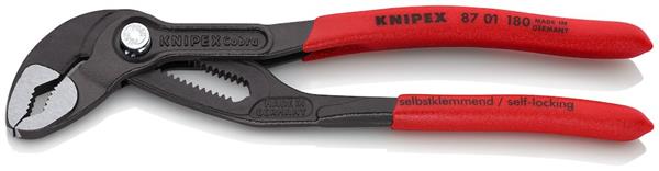 Knipex 8701 Cobra vandpumpetang, 180mm