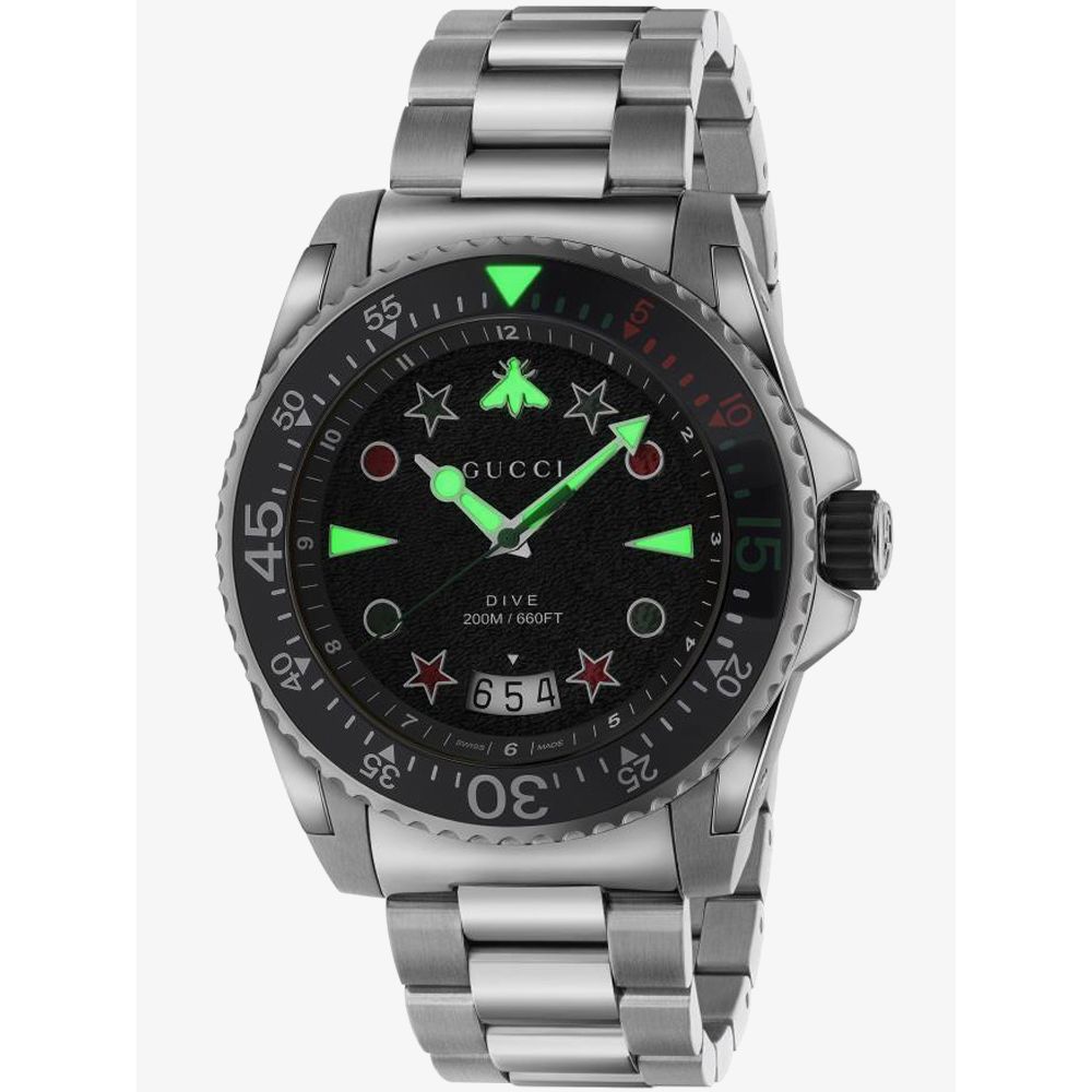 Gucci herreur Dive stål lænke YA136221