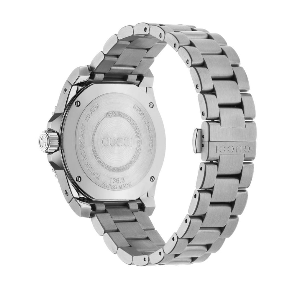 Gucci Dive kvartsur i rustfrit stål YA136301B