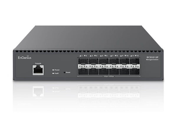 EnGenius ECS5512F netværksswitch Administreret L2+ Sort