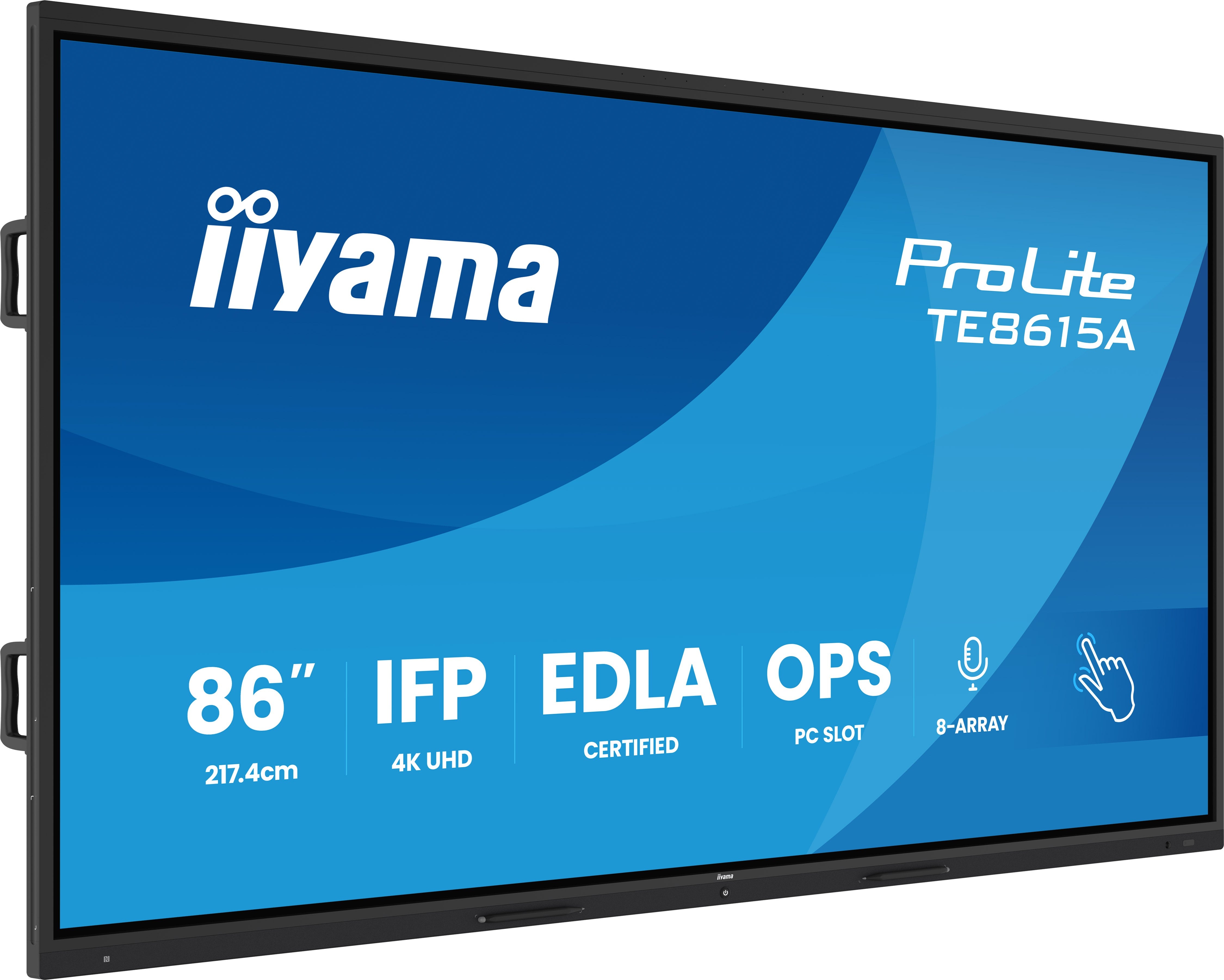 86iWIDE IFP 40-Points Bonded DeepContrast IR? Screen 3840 x 2160 4K UHD IPS panel LED Bl. Google EDLA Certified Full Metal Housing Fan-less Speakers(2x 20 Watt(