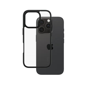 PanzerGlass CARE by Flagship Case Transparent Urban Combat w. Black Frame iPhone 16 Pro Beskyttelsescover Transparent Apple iPhone 16 Pro