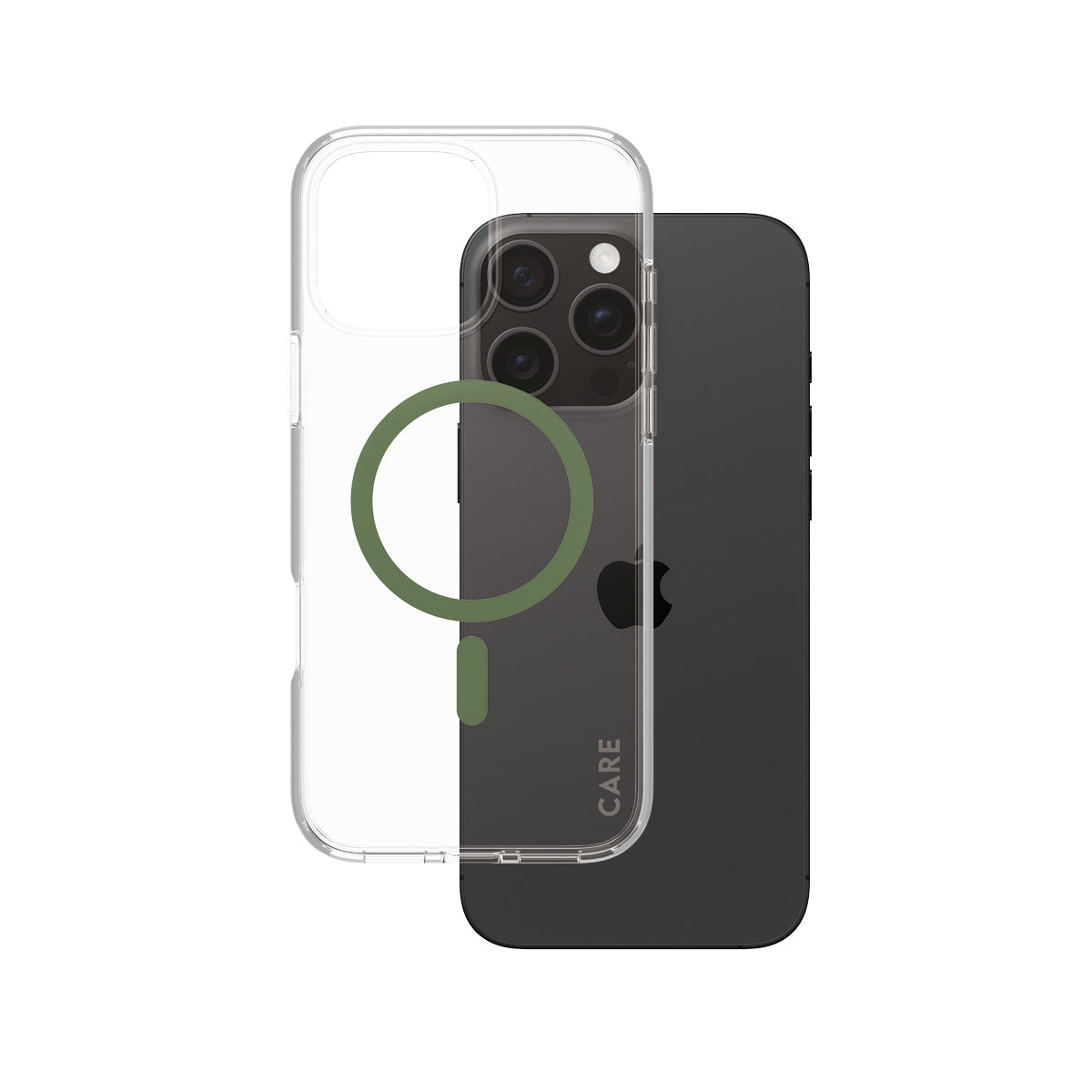 CARE by PanzerGlass Urban Combat Beskyttelsescover Gennemsigtig Piquant green Apple iPhone 16 Pro Max