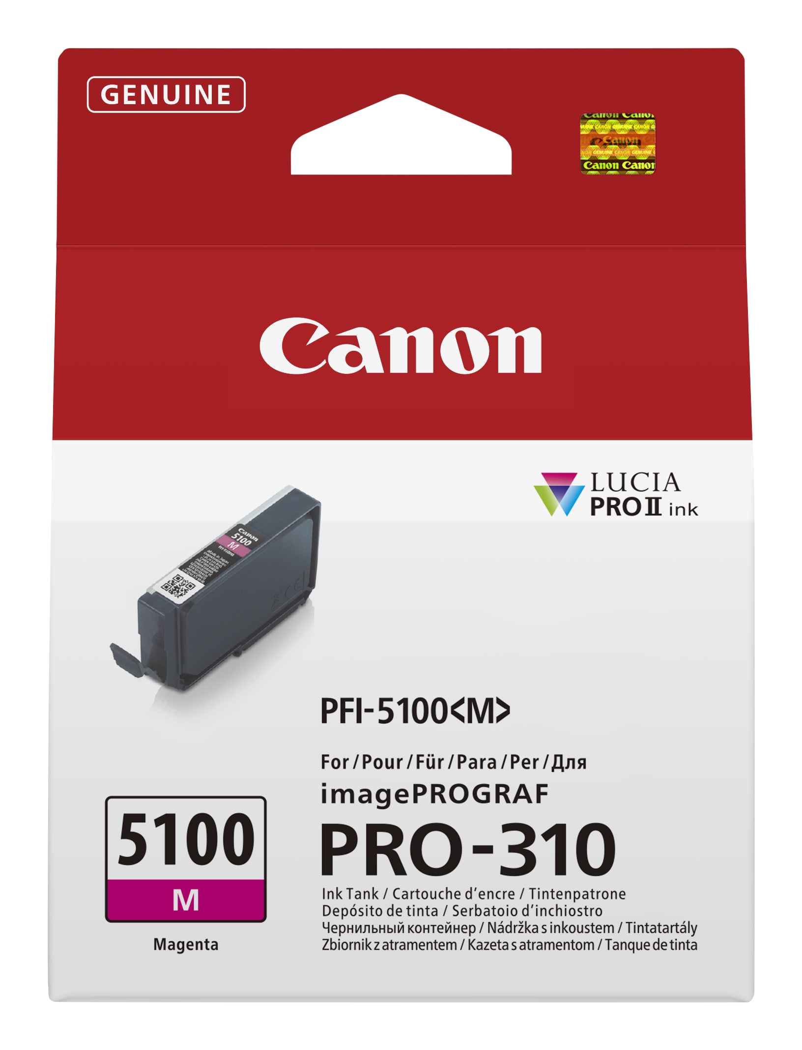 Canon PFI 5100 M Magenta Blækbeholder