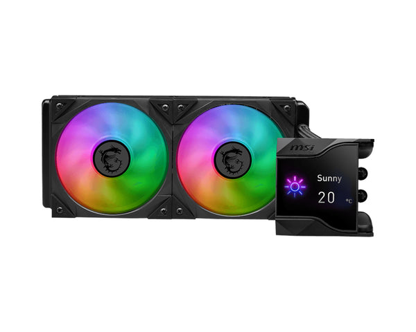 MSI MPG Coreliquid D240 Processor Væskekølingssæt 12 cm Sort 1 stk