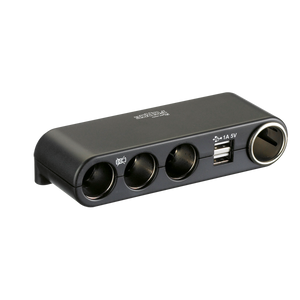 Strømudtag med 4 udtag og USB 12/24v