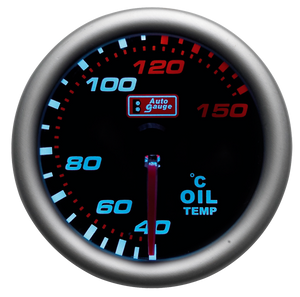 Olietemperatur-måler "smoke" 52mm