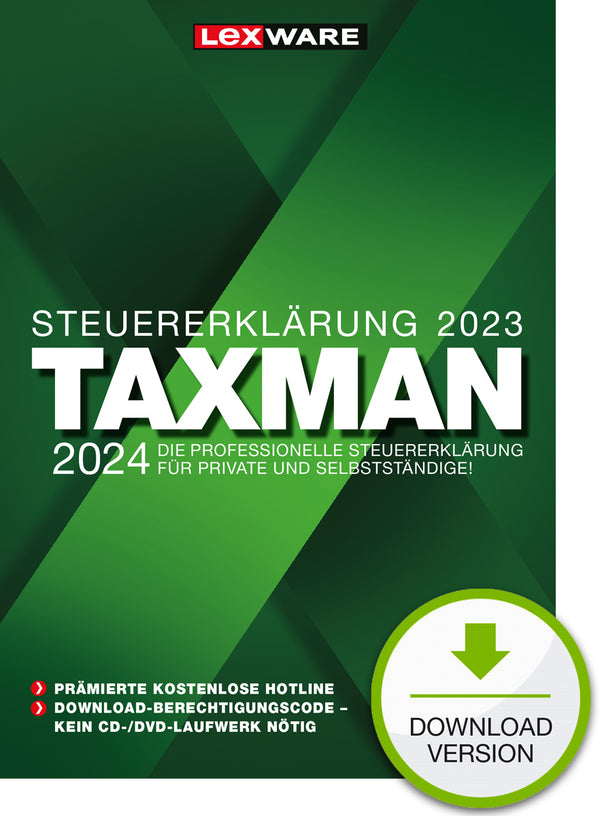 TAXMAN 2024 Hjem/liv - personlig finans/skatteforberedelse 1 bruger Tysk
