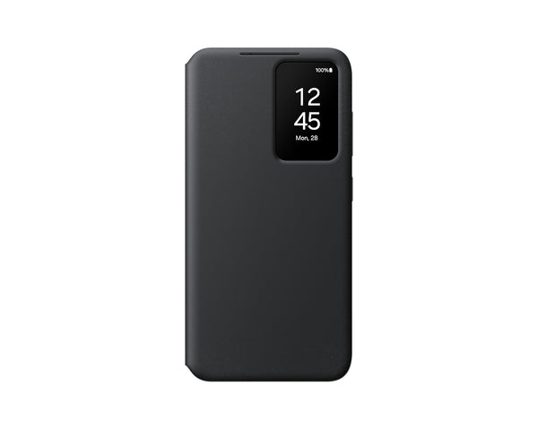 Samsung Smart View Wallet Sort Beskyttelsescover til Samsung S24