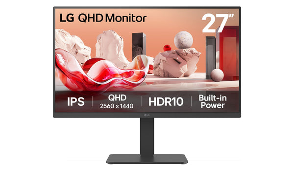 LG 27BA45QB-B computerskærm 68,6 cm (27) 2560 x 1440 pixel Quad HD LCD Sort
