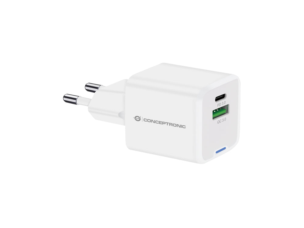 Conceptronic ALTHEA15W oplader til mobil enhed Universel Hvid Vekselstrøm Hurtig opladning Indendørs