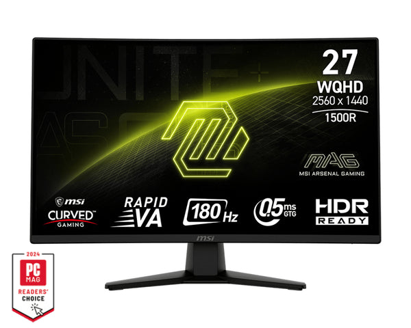 MSI MAG 274CQFDE computerskærm 68,6 cm (27) 2560 x 1440 pixel Wide Quad HD Sort