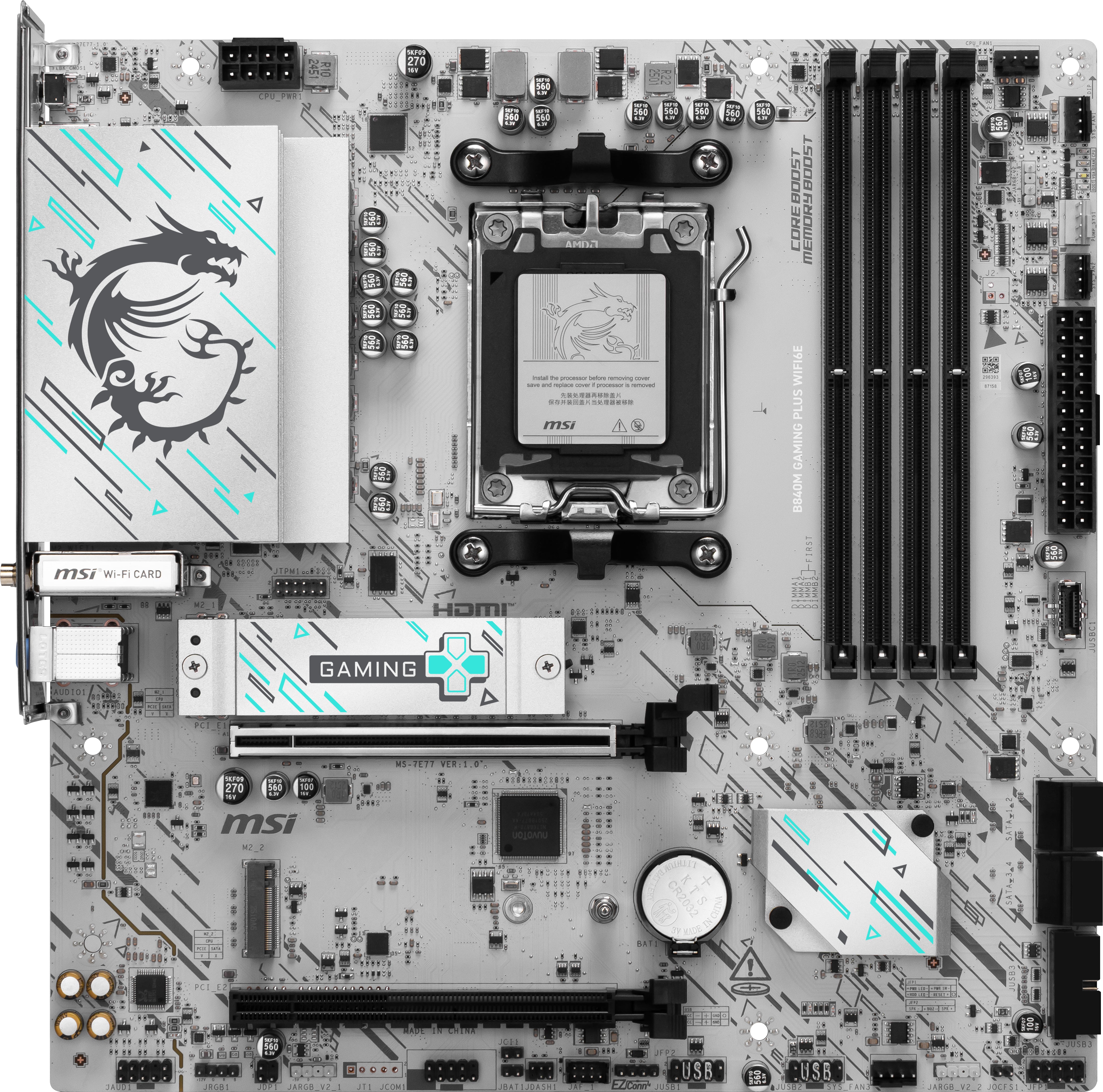 MSI B840M Gaming Plus WiFi6E mATX AM5