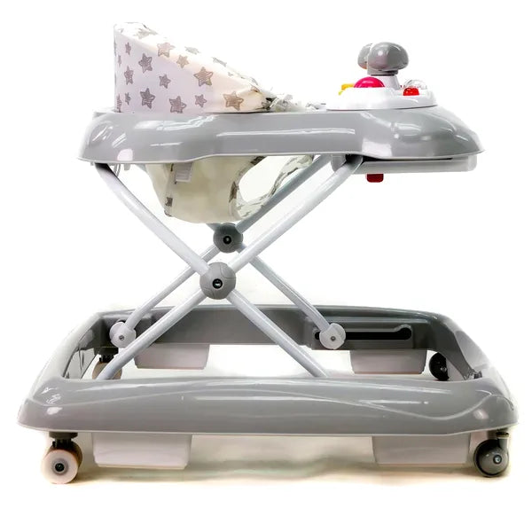 Gåstol Baby Justerbar – Grå stjerner – Asalvo