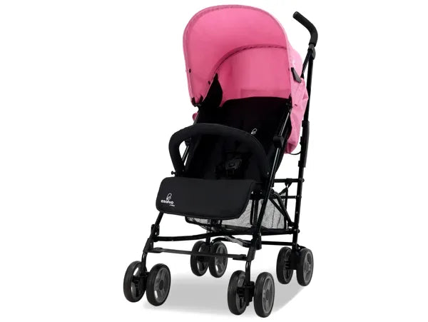 Klapvogn Trotter Plus Justerbar – Rosa, Sort – Asalvo