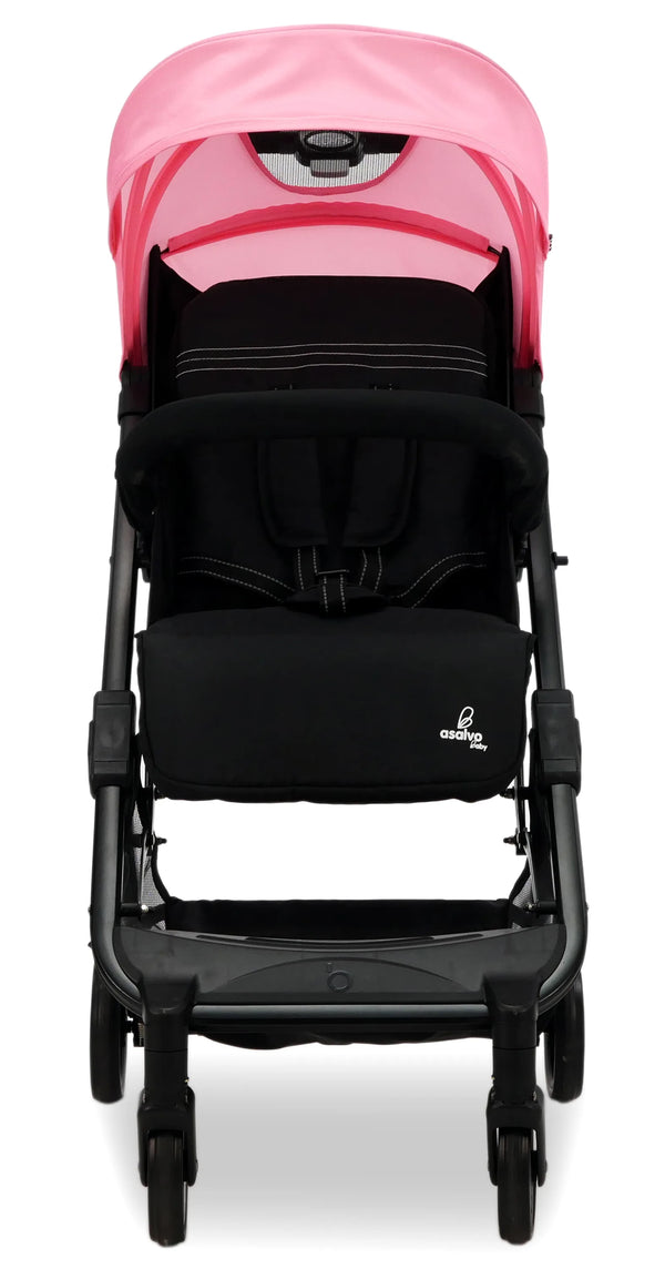 Asalvo Klapvogn Flight Travel+, Pink/Sort