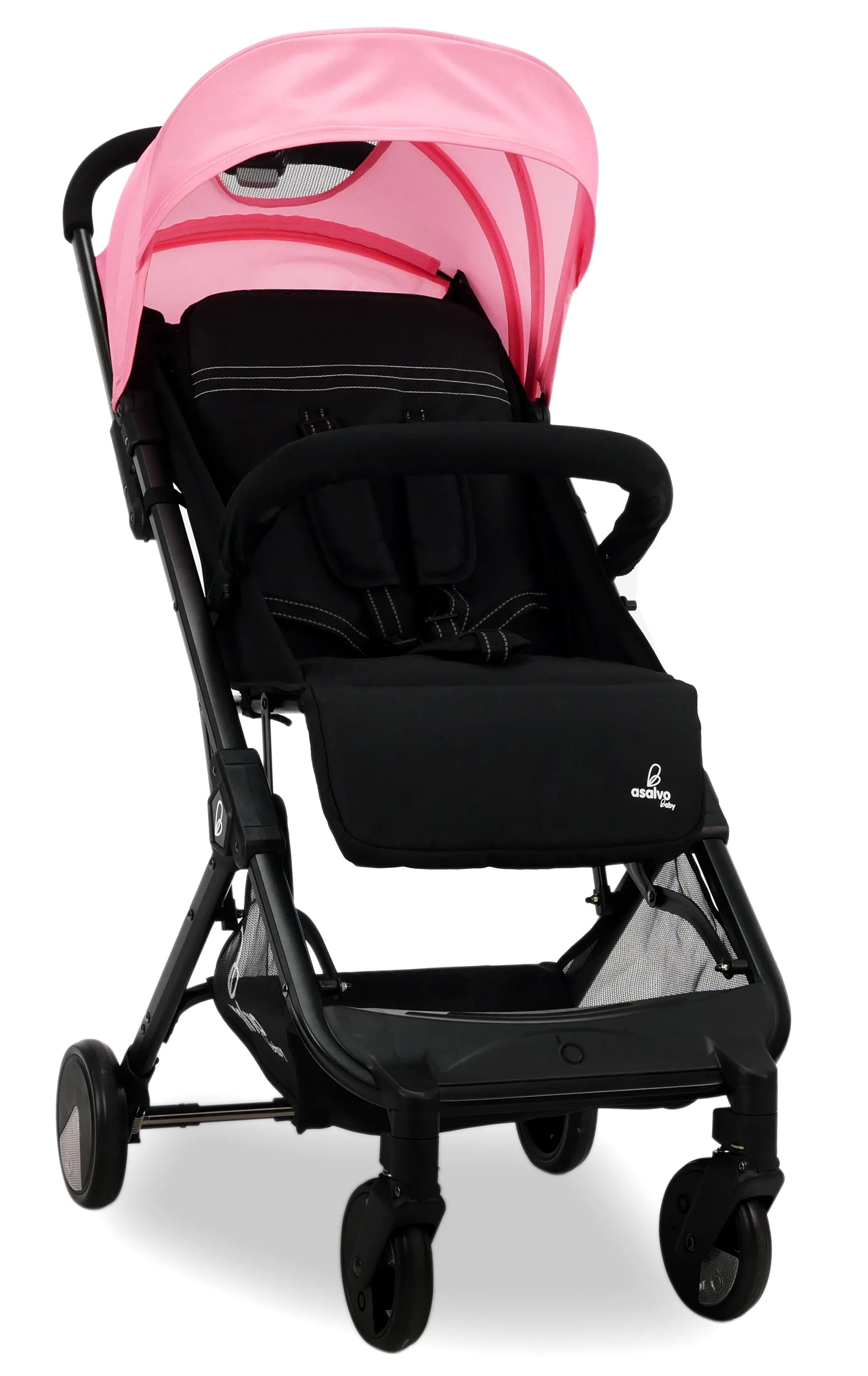 Asalvo Klapvogn Flight Travel+, Pink/Sort