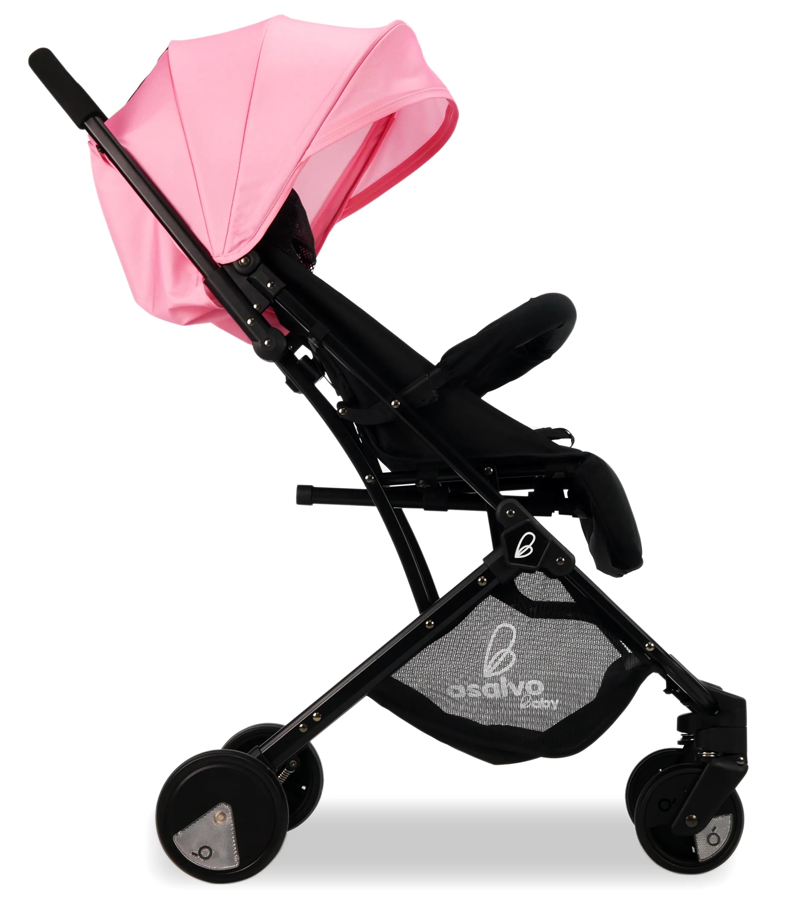 Asalvo Klapvogn Flight Travel+, Pink/Sort