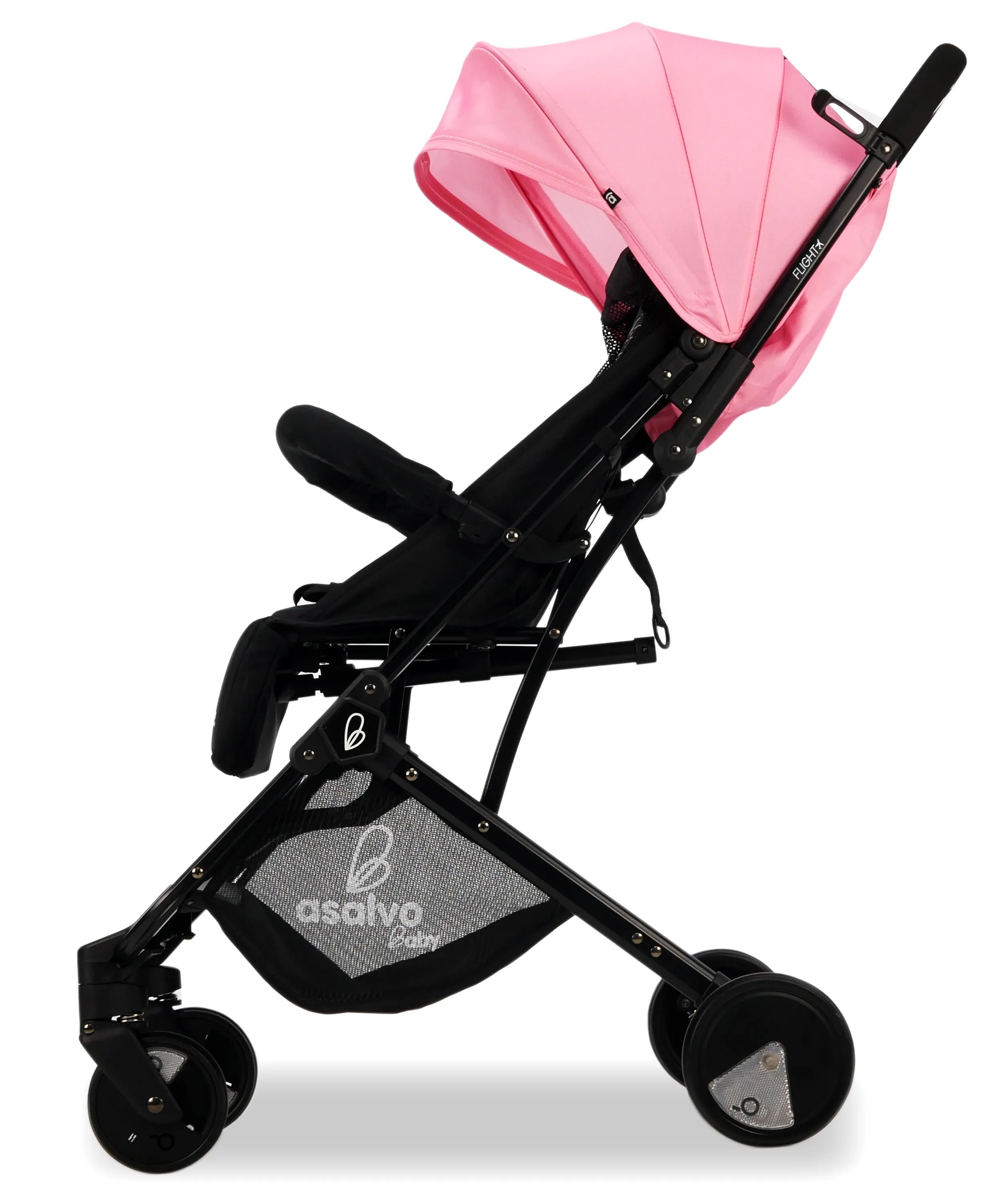 Asalvo Klapvogn Flight Travel+, Pink/Sort