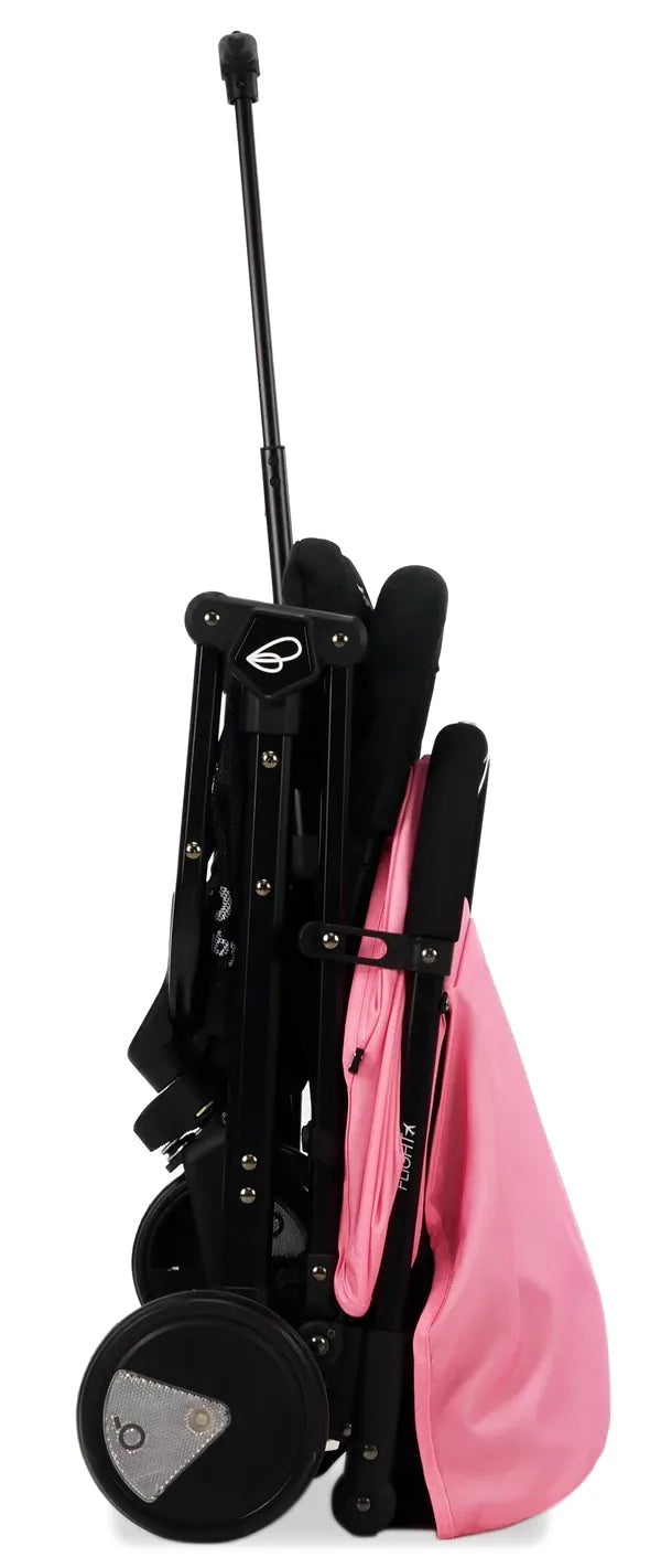 Klapvogn Flight Travel+ Justerbar – Pink, Sort – Asalvo