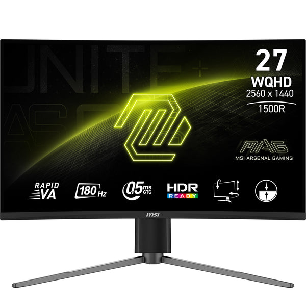 MSI MAG 27CQ6PF 27 Rapid VA 2560 x 1440 (2K) HDMI DisplayPort 180Hz