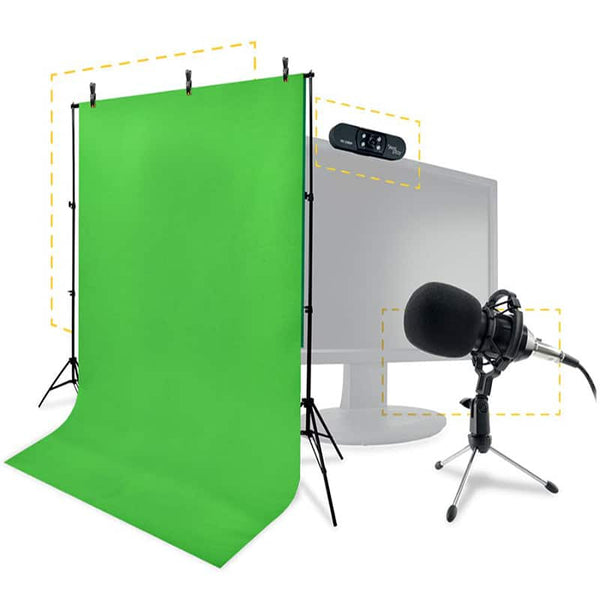 Steelplay HD Streaming Pack Mikrofon Kablet Sort