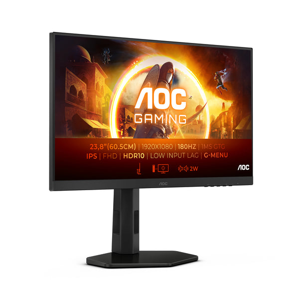 AOC Gaming 24G4X 24 1920 x 1080 (Full HD) HDMI DisplayPort 180Hz Pivot Skærm