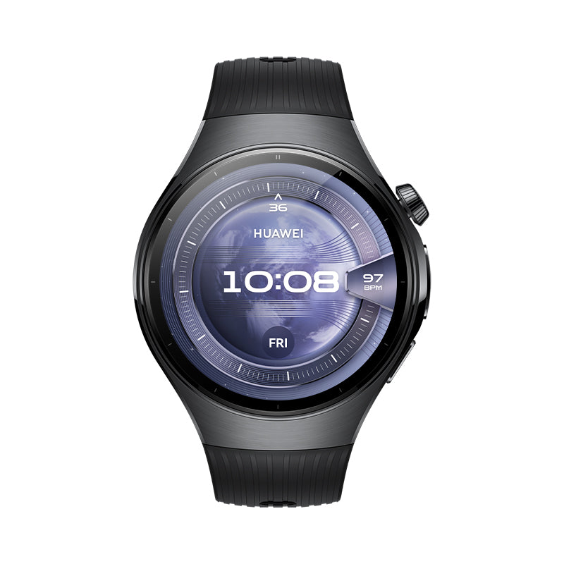 Huawei WATCH 5 3,81 cm (1.5) AMOLED 46 mm Digital 466 x 466 pixel Berøringsskærm Sort Wi-Fi GPS (satellit)