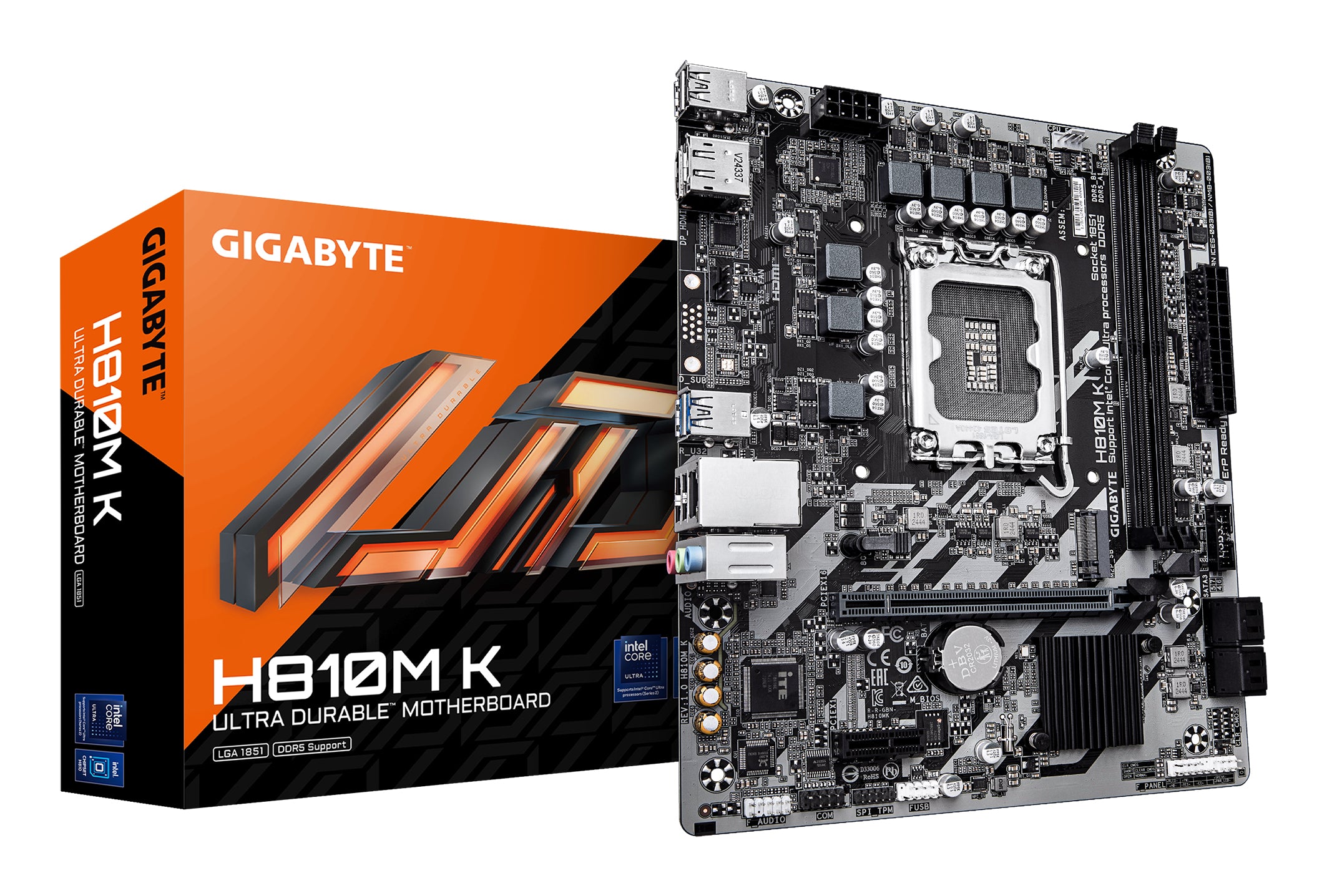 Gigabyte H810M K Micro ATX LGA1851 sokkel Intel H810 Express