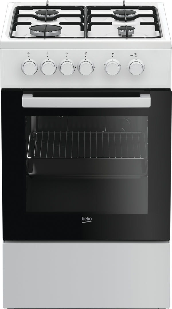 Beko FSS52020DW Fritstående komfur Elektrisk Gaskomfur Hvid
