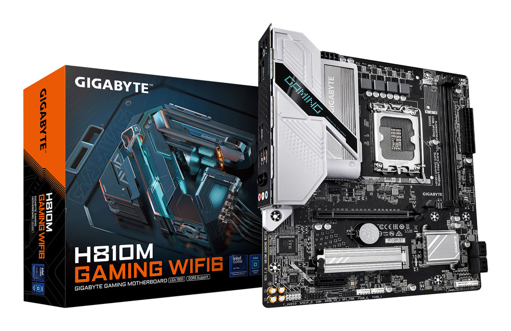 Gigabyte H810M GAMING WIFI6 Micro ATX LGA1851 sokkel Intel H810