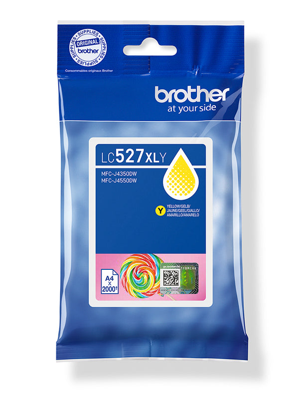 Brother LC527XLY Gul 2000 sider Blæk