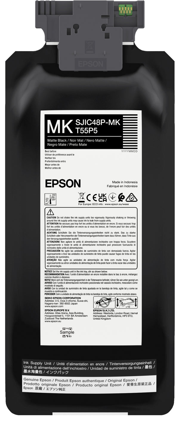 Epson T55P5 Mat sort Blækpakke