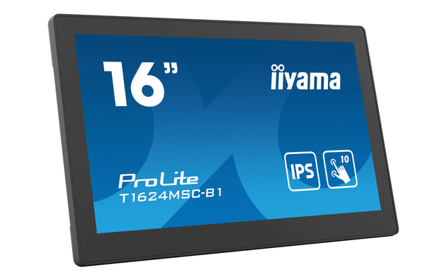 iiyama ProLite T1624MSC-B1 15.6 IPS 1920 x 1080 (Full HD) HDMI