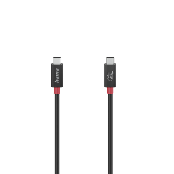 Hama 00200779 USB-kabel USB4 Gen 3x2 1 m USB C Sort