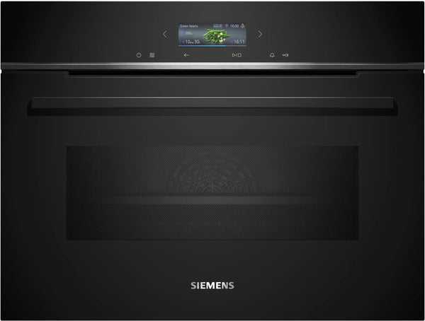 Siemens iQ700 Sort Kombinationsovn 45liter Kombinationsovn